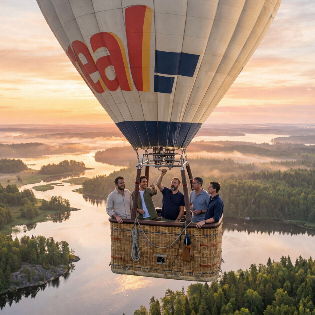 Мужская Карелия. Приватный комфорт тур: воздушный шар, рыбалка, баня, ретропоезд