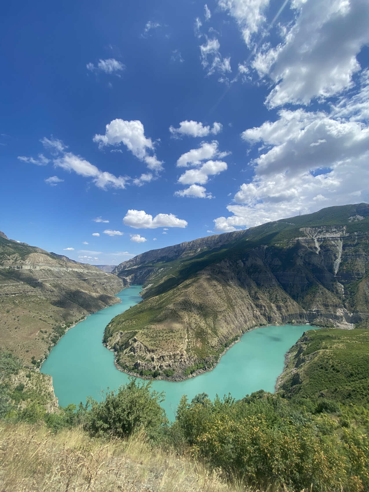 Чиркейское водохранилище и Сулакский каньон