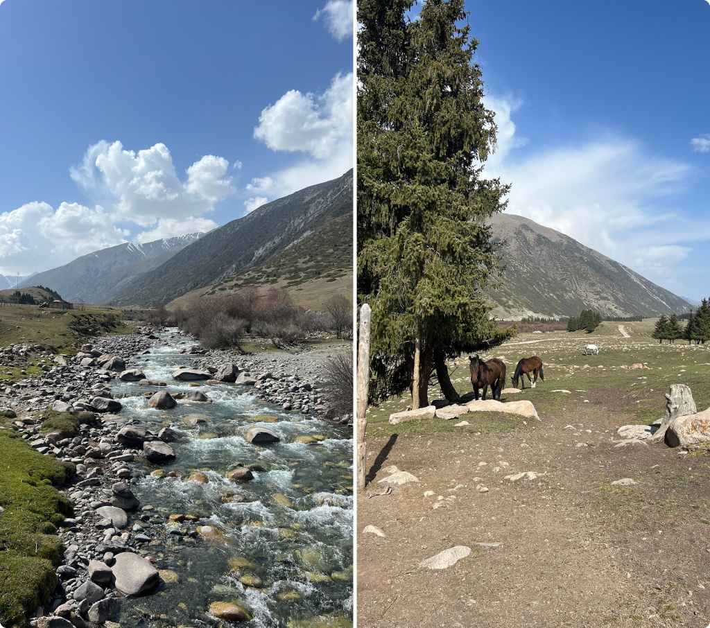 Река и горы