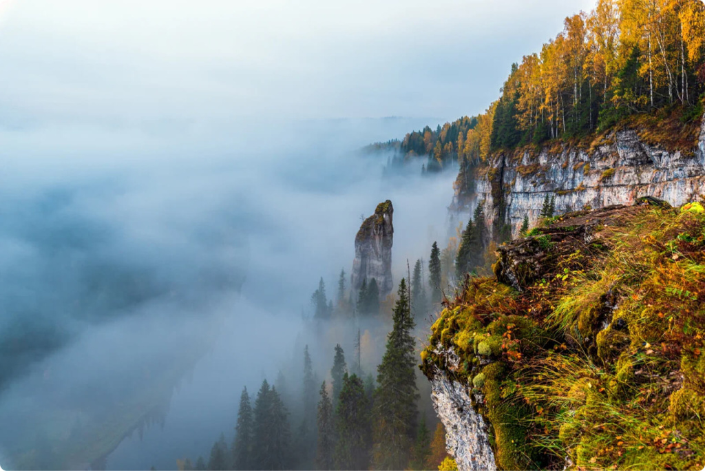 Усьва река зимой