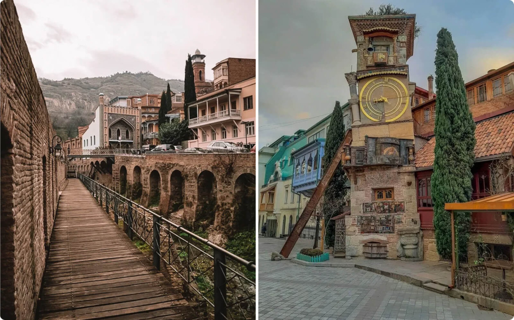 Башня с часами и мост