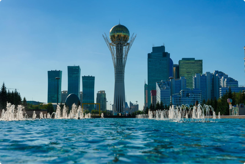 небоскребы и башня