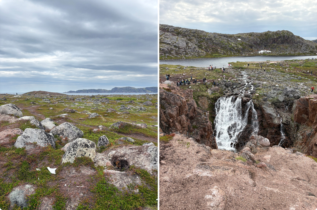 Камни и водопад