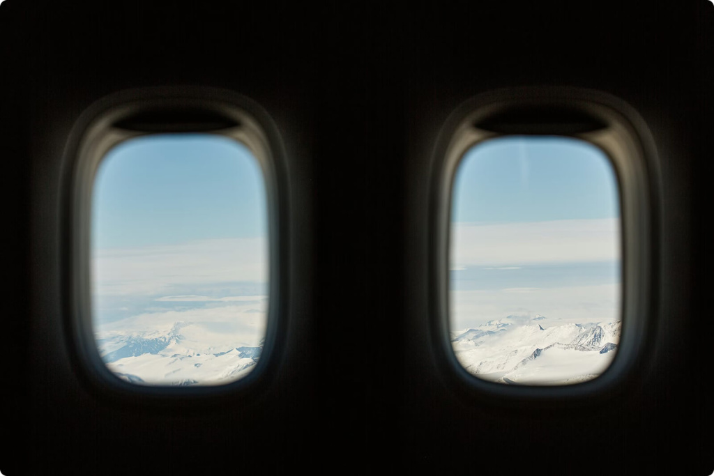 Вид из окна самолета