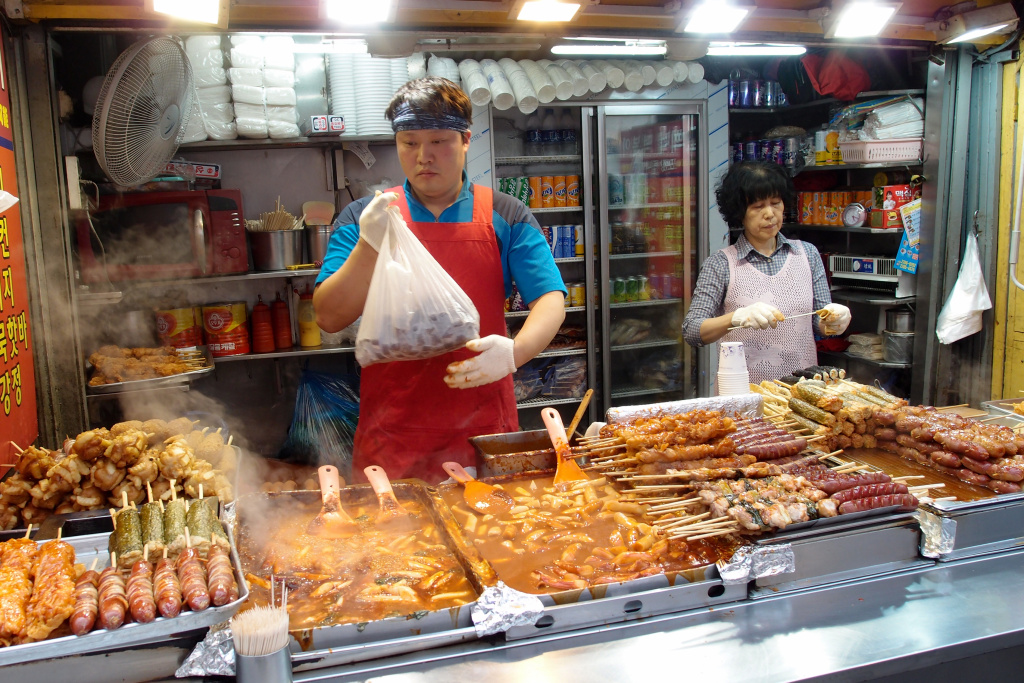 Уличная еда в Южной Корее