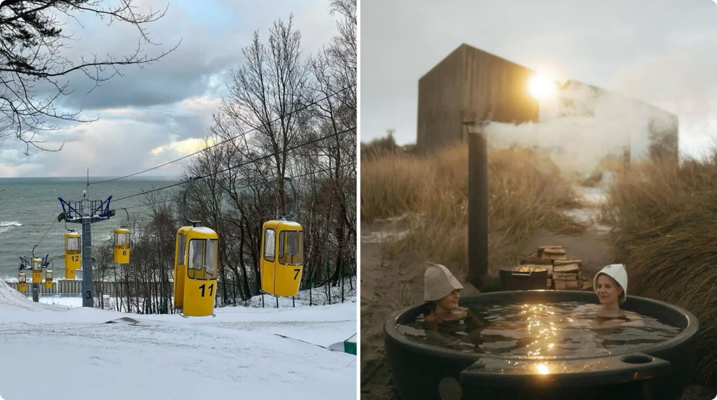 Канатная дорога и купель