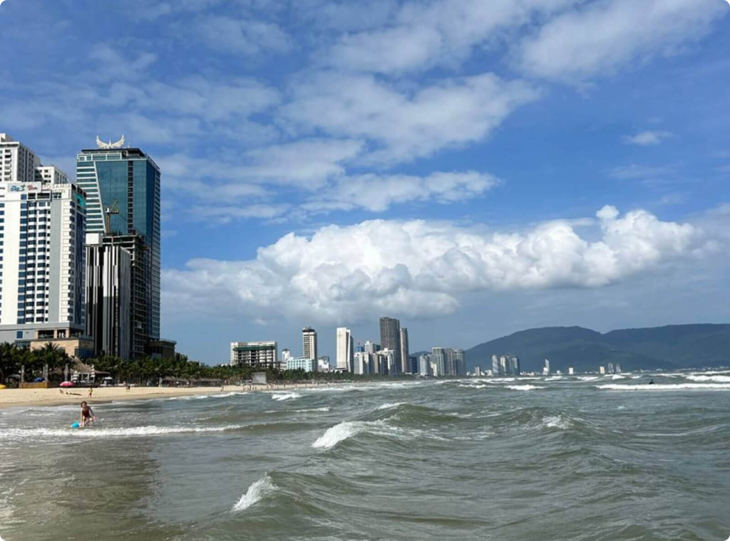 Здания на пляже