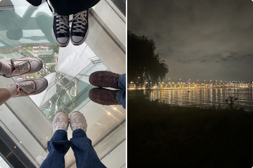 Стеклянный пол