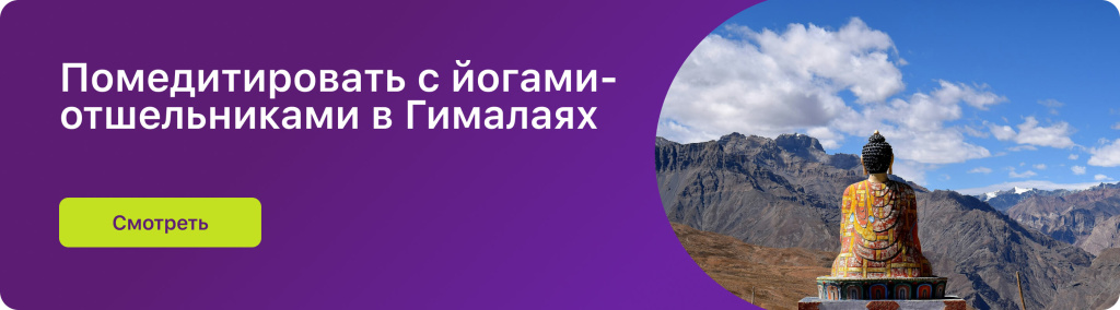 Помедитировать с йогами-отшельниками в Гималаях