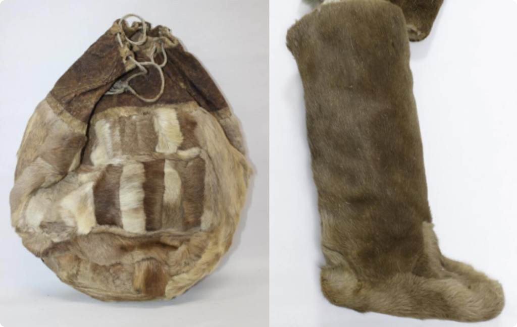 Сумка и обувь из оленьей шкуры