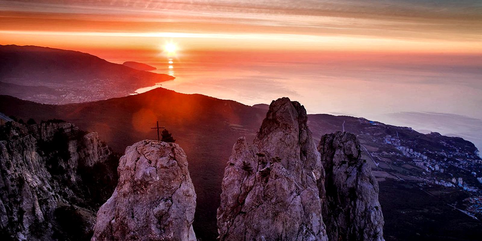 Крымские горы ай Петри солнце