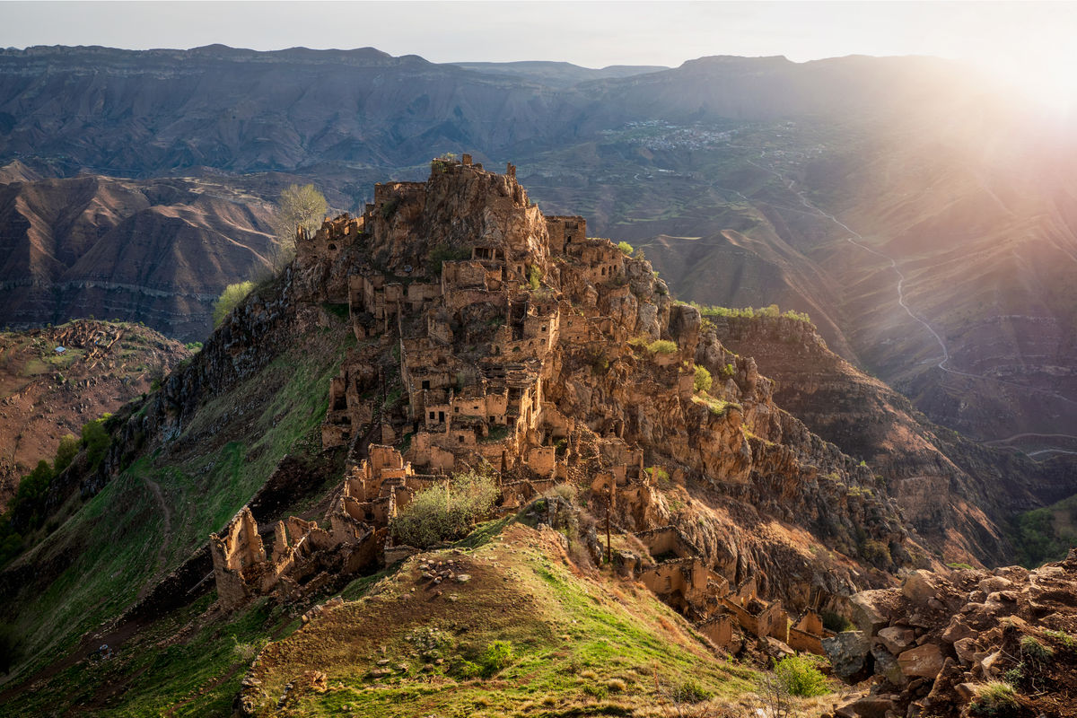 Село Дагестан горы Гамстуль