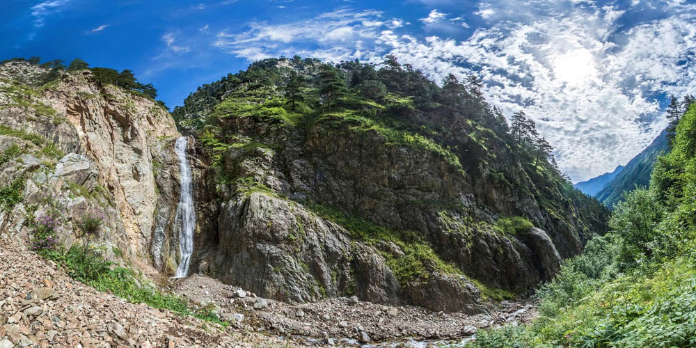 Осетия Софийские водопады